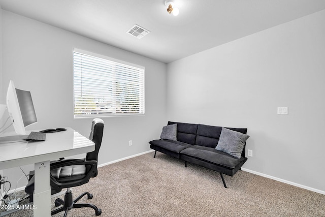 14521 W Gelding Dr, Surprise, AZ 85379 - carpeted home office featuring baseboards and visible vents