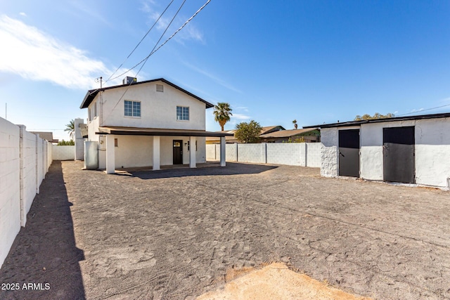 view of back of property