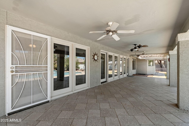 3822 E Florian Ave, Mesa, AZ 85206 - view of patio / terrace with ceiling fan