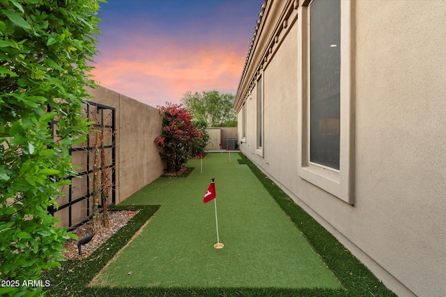 8599 E Sand Flower Dr, Scottsdale, AZ 85266 - view of yard with a fenced backyard and cooling unit