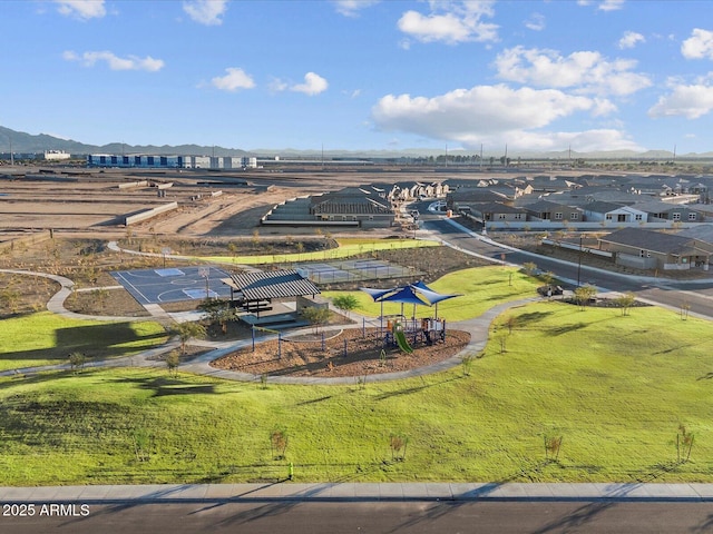 birds eye view of property