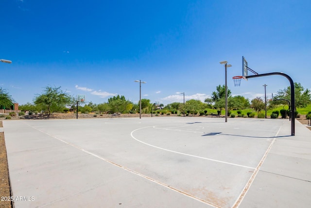 view of sport court with community basketball court
