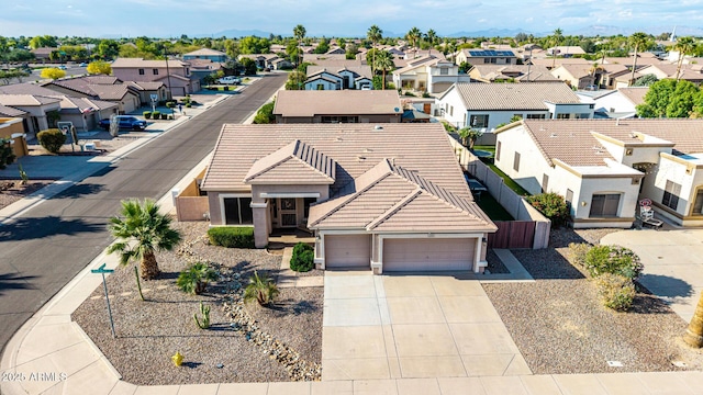 aerial perspective of suburban area