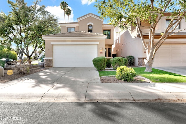 view of front of house featuring a garage