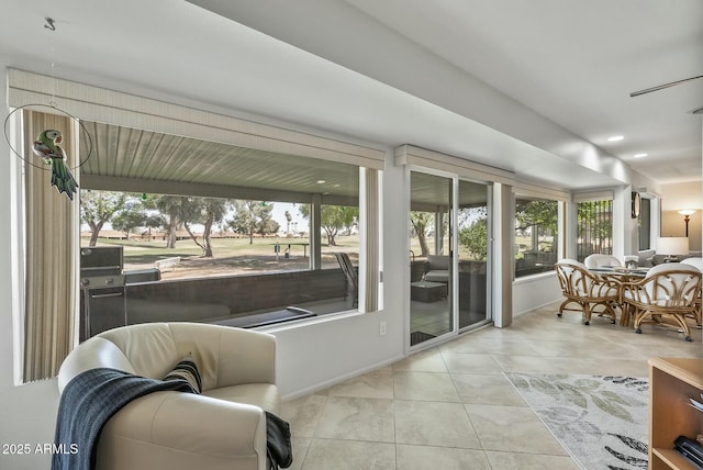 view of sunroom / solarium