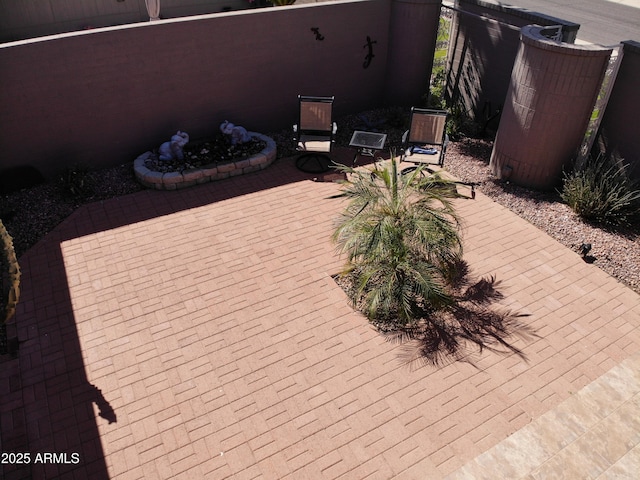 view of patio / terrace with fence