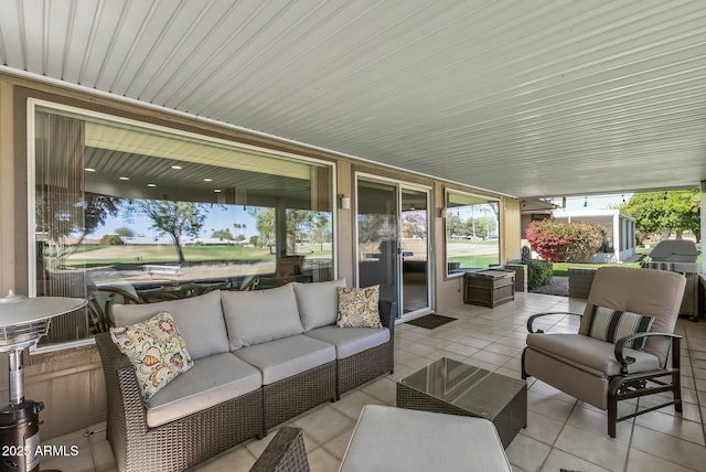 view of patio / terrace with an outdoor hangout area