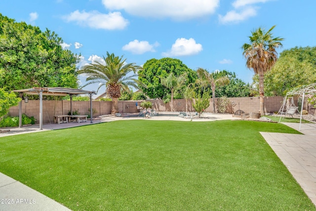 3044 E Sparrow Pl, Chandler, AZ 85286 - view of yard featuring a fenced backyard and a patio area