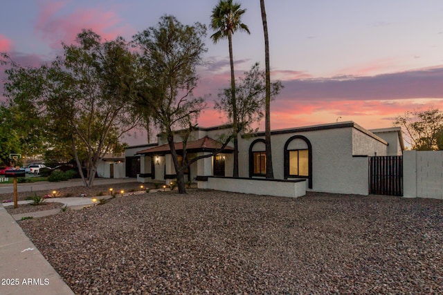 1736 N Ashbrook Cir, Mesa, AZ 85213 - view of front of home featuring a gate and stucco siding