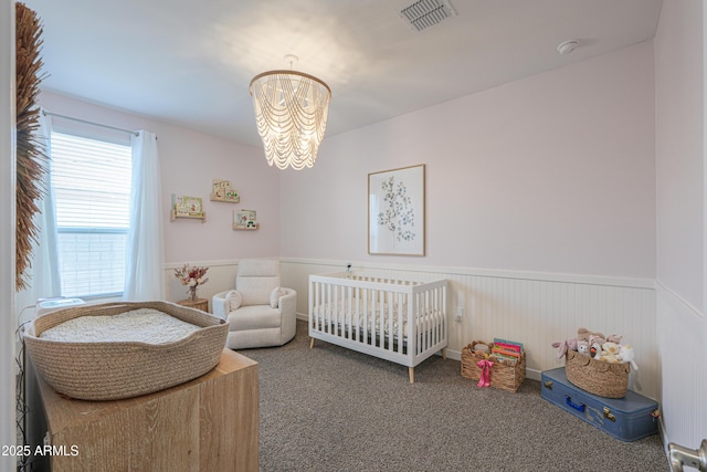 37903 W San Clemente St, Maricopa, AZ 85138 - bedroom featuring a chandelier and carpet floors
