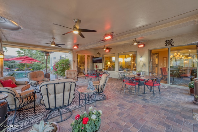 view of patio / terrace with outdoor lounge area