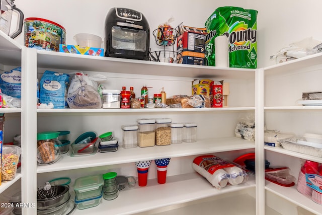 view of pantry