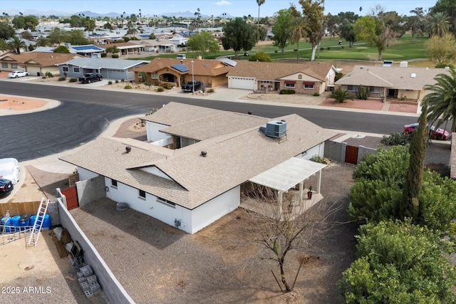 bird's eye view featuring a residential view