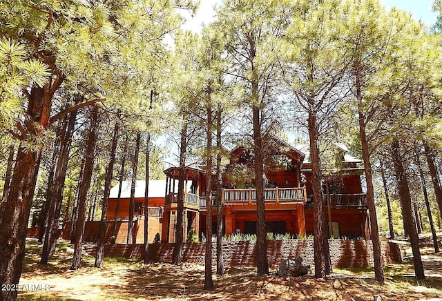 2372 Summer Loop, Forest Lakes, AZ 85931 - rear view of house featuring a deck