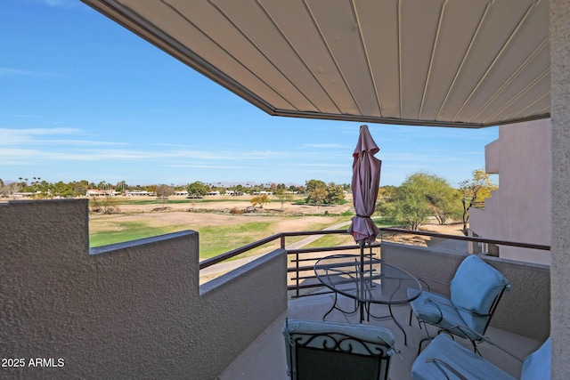 view of balcony