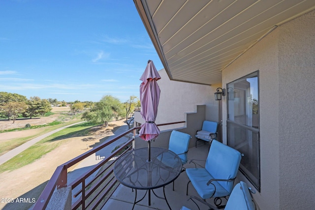 view of patio / terrace featuring a balcony