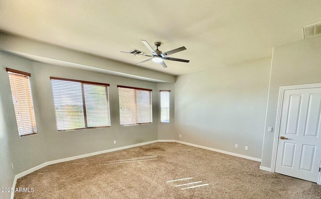 702 E Capricorn Way, Chandler, AZ 85249 - empty room featuring a ceiling fan, carpet flooring, and baseboards