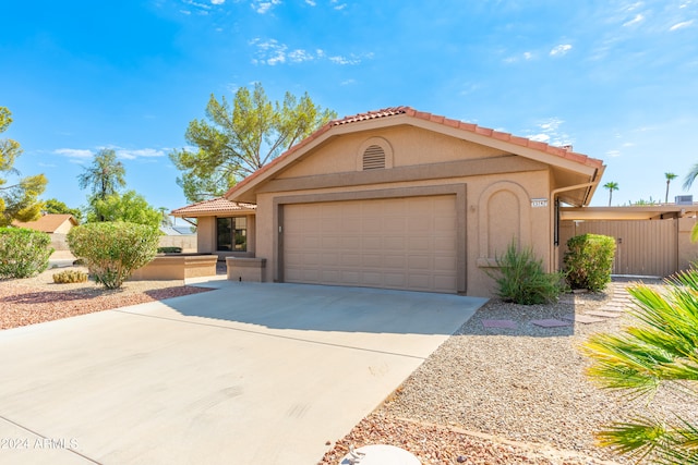 view of front of home featuring a garage