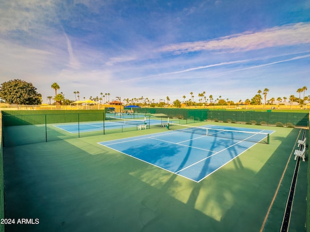 view of tennis court