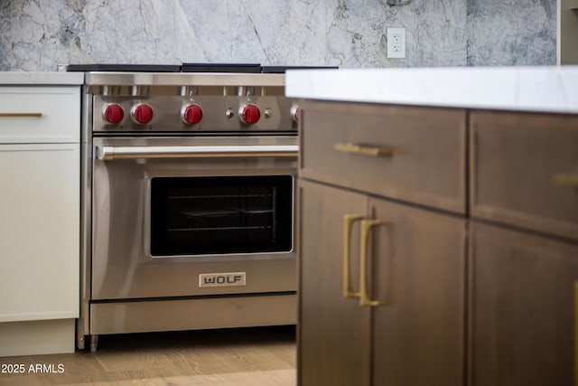 9611 E Clinton St, Scottsdale, AZ 85260 - detailed view of premium range and light countertops