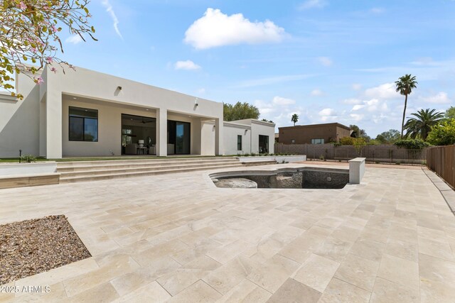 9611 E Clinton St, Scottsdale, AZ 85260 - view of patio / terrace featuring fence