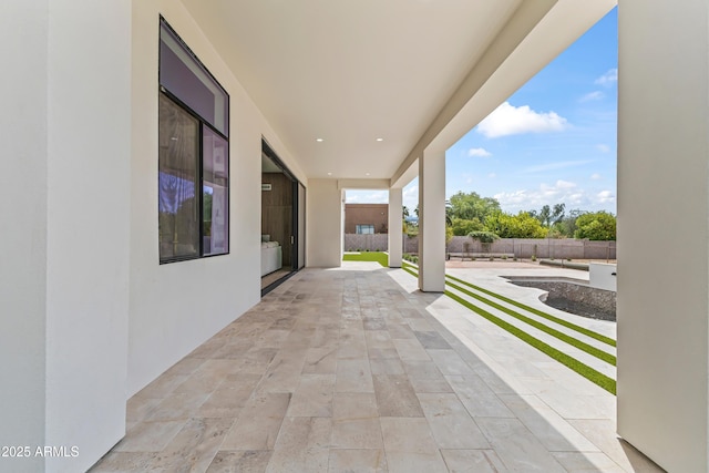 9611 E Clinton St, Scottsdale, AZ 85260 - view of patio with a fenced backyard