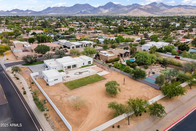 9611 E Clinton St, Scottsdale, AZ 85260 - aerial view of residential area with a mountainous background