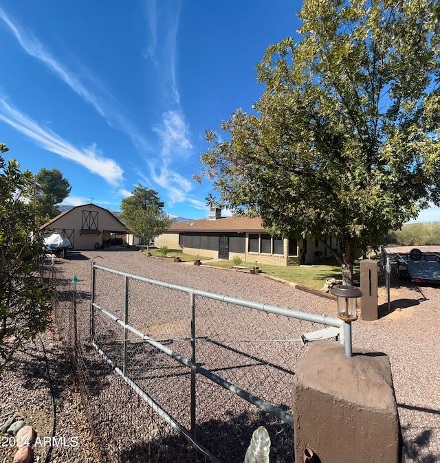 view of front of home