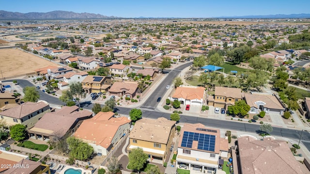 aerial view featuring a mountain view