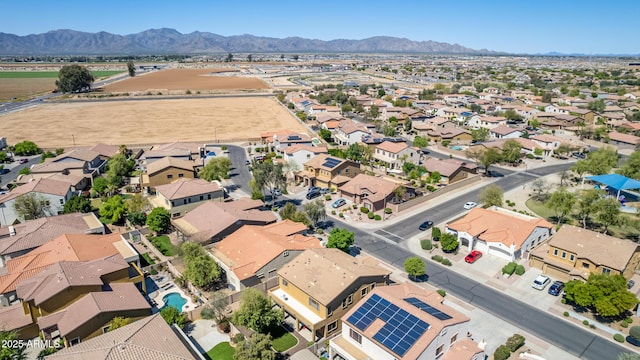 aerial view featuring a mountain view