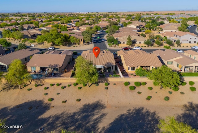 birds eye view of property featuring a residential view