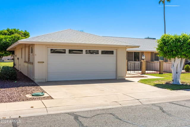 ranch-style house with a garage