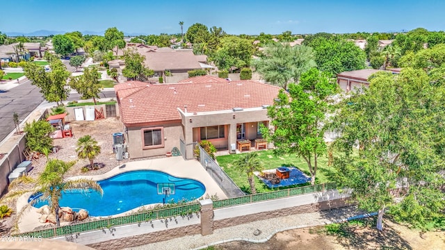 view of pool with a patio