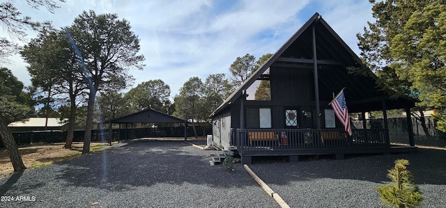 view of rear view of property