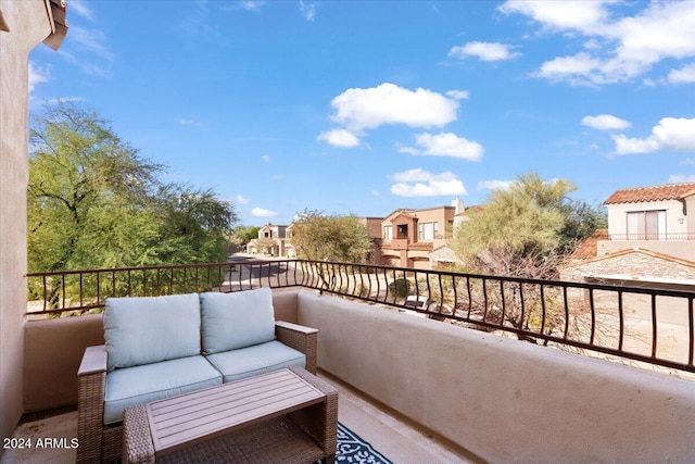 balcony with an outdoor living space