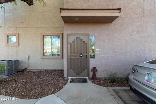 entrance to property with central AC