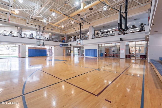 view of basketball court