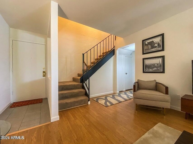 interior space featuring hardwood / wood-style floors