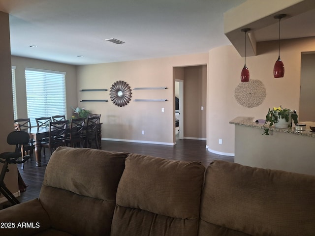 10773 W Prickly Pear Trl, Peoria, AZ 85383 - living area with dark wood-type flooring
