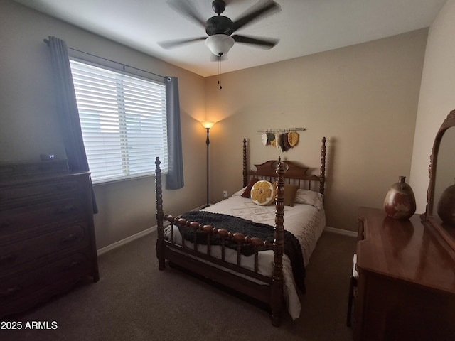10773 W Prickly Pear Trl, Peoria, AZ 85383 - carpeted bedroom featuring baseboards and ceiling fan