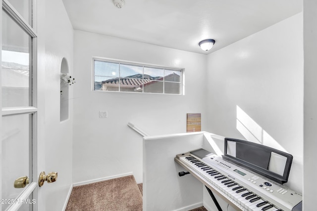 450 W Mountain Sage Dr, Phoenix, AZ 85045 - staircase featuring carpet floors and baseboards