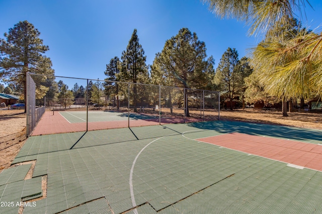 view of basketball court