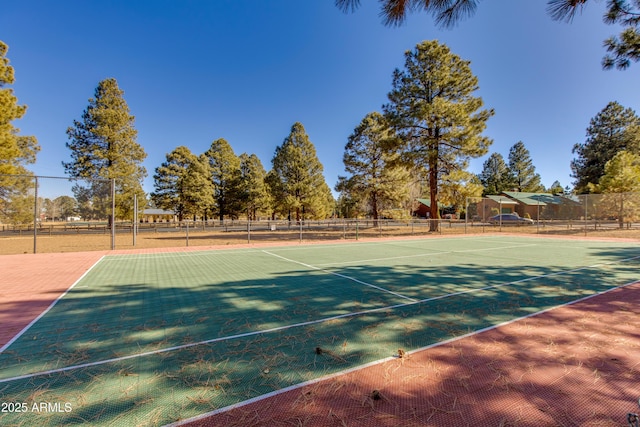 view of sport court