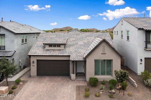 view of front of house featuring a garage