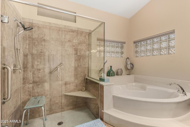 3166 N 158th Ave, Goodyear, AZ 85395 - bathroom with a bath and a stall shower