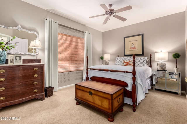 3166 N 158th Ave, Goodyear, AZ 85395 - bedroom featuring light carpet and ceiling fan