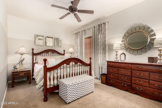 3166 N 158th Ave, Goodyear, AZ 85395 - bedroom featuring light colored carpet and ceiling fan