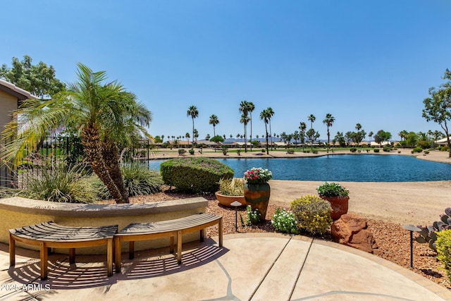 3166 N 158th Ave, Goodyear, AZ 85395 - view of patio / terrace with a water view