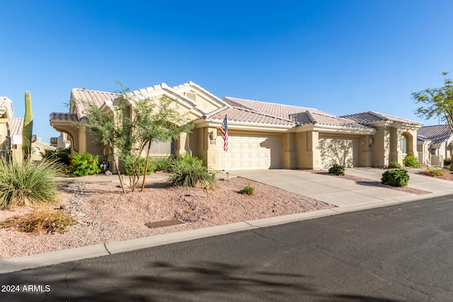 view of front of house featuring a garage