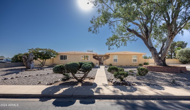 view of ranch-style home